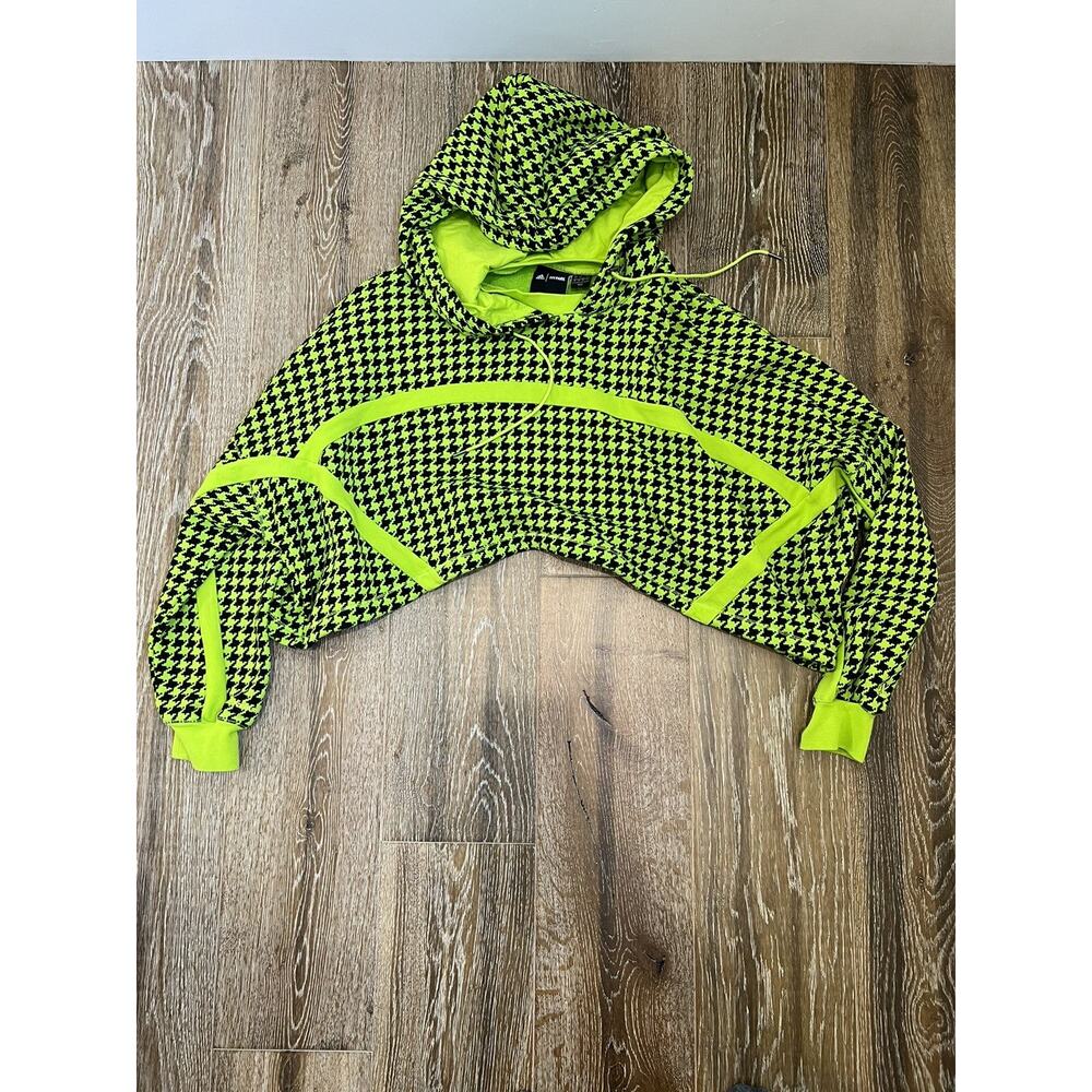 adidas Ivy Park Halls of Ivy Allover Print Cropped Hoodie
